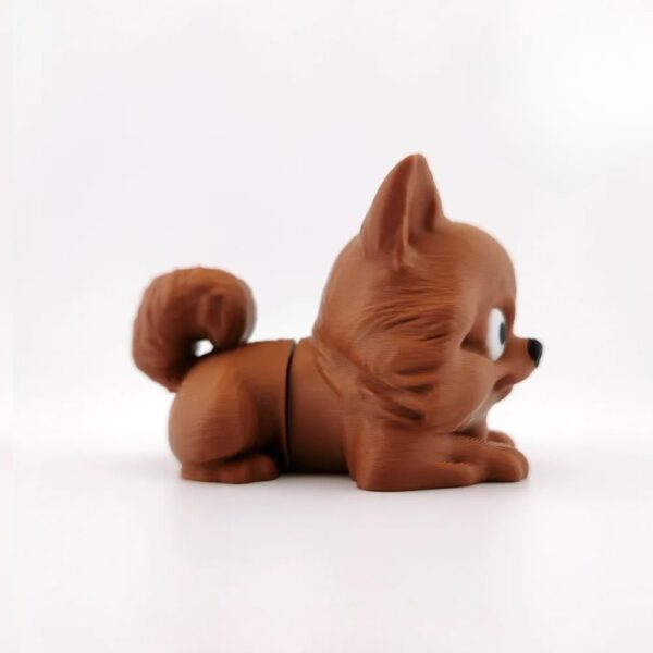 MiniFlexi Pomeranian – Articulated Dog Toy | 3MF + Colored STLs for 3D Printing - Image 2