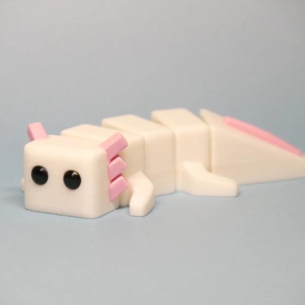 Articulated Axolotl – 3D-Printed Poseable Fidget Toy - Image 2