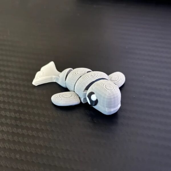 Articulated Cute Beluga – Print-in-Place Whale STL | 3D Printable Beluga Whale Toy - Image 2