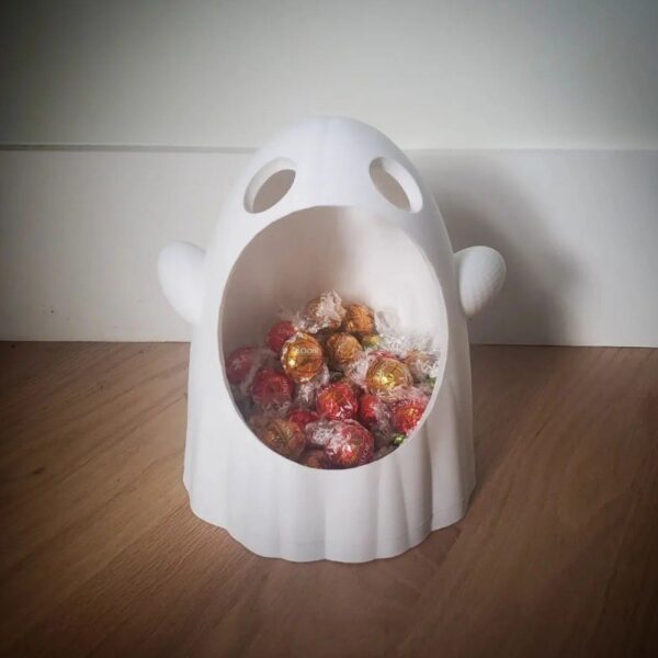 Halloween Ghost Candy Bowl – 3D Printable Trick-or-Treat Holder - Image 2