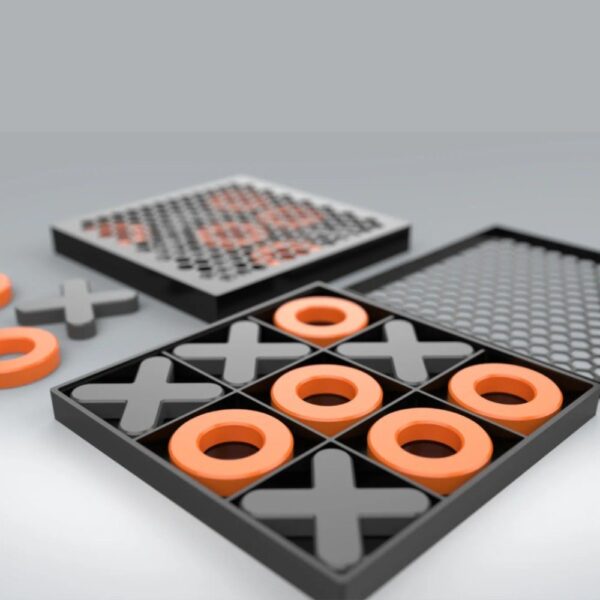 Tic-Tac-Toe Game Set – Easy-to-Print 3D Model with Storage Box - Image 2