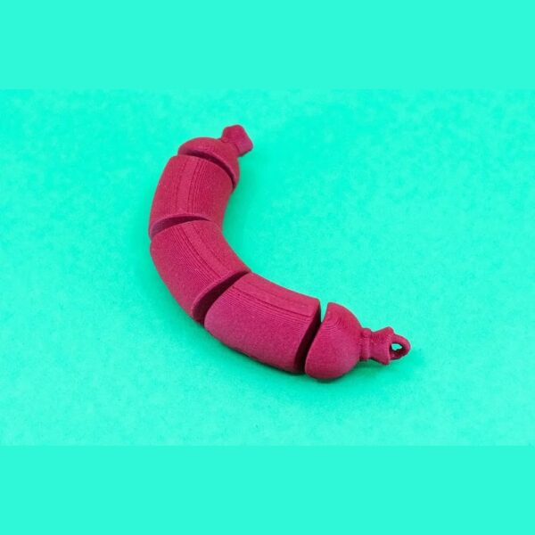 Articulated Sausage – Print-in-Place STL | Flexi Food Toy for 3D Printing - Image 2