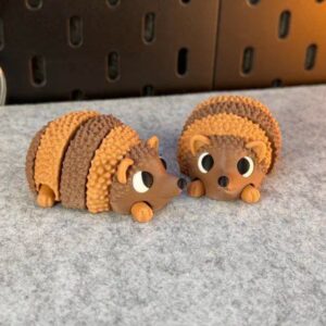 Articulated Cute Hedgehog – Print-in-Place STL Model for 3D Printing
