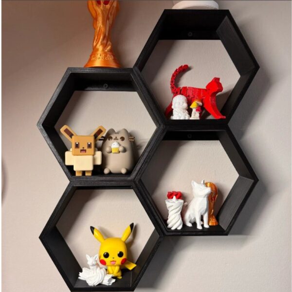 Honeycomb 3D-Printable Shelf – Modular Hexagon Display Storage