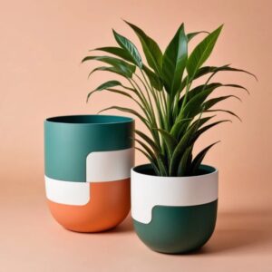 Dual‑Color Planter – Modular 2‑ or 4‑Part 3D Printable Pot