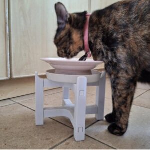 3D-Printable Elevated Pet Bowl Stand – Customizable & Ergonomic Design