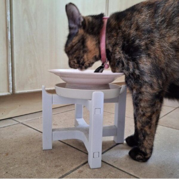 3D-Printable Elevated Pet Bowl Stand – Customizable & Ergonomic Design