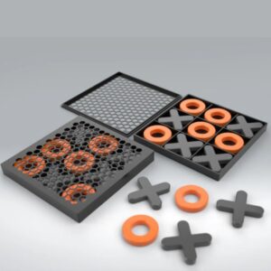 Tic-Tac-Toe Game Set – Easy-to-Print 3D Model with Storage Box