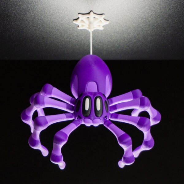 Blob Spider – Cute Articulated Print-in-Place STL | 3D Printable Spider Model with Flexible Legs