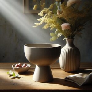 Minimalist Design Bowl in Grail Look – 3D Printable Grail-Inspired Pedestal Bowl