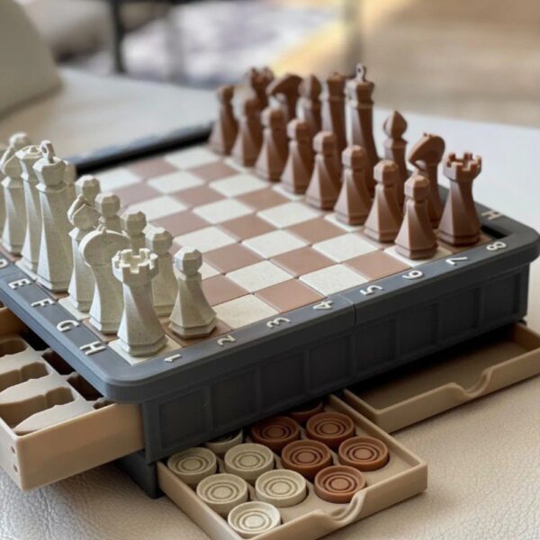 Checkers Add-On for Magnetic Chessboard – Expand Your Game Collection