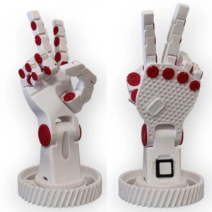 Poseable Robot Hand (Right Hand) (PLA) – Articulated 3D Printable Model