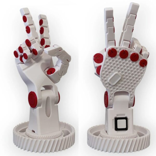 Poseable Robot Hand (Right Hand) (PLA) – Articulated 3D Printable Model
