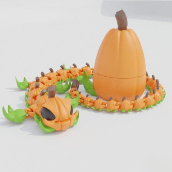 Jack_o_Dragon – Articulated Dragon with Egg | Halloween STL | 3D Printable Fantasy Creature
