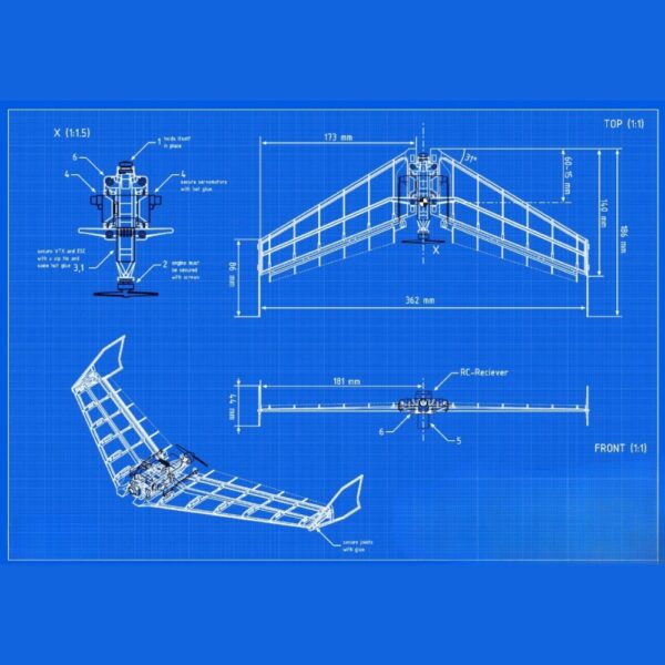 FPV Wing Racer – Rev.2 – High-Speed Drone Racing Wing for Ultimate Flight Experience - Image 3