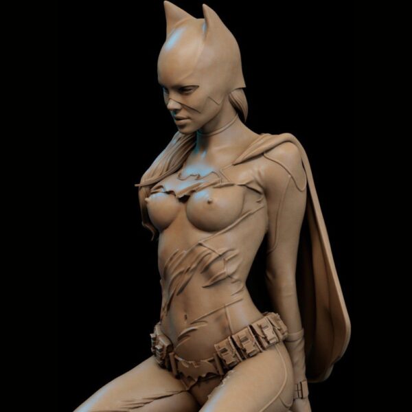 Batgirl NSFW 3D Printable Model – High-Detail STL Files for Cosplay & Collectibles - Image 3