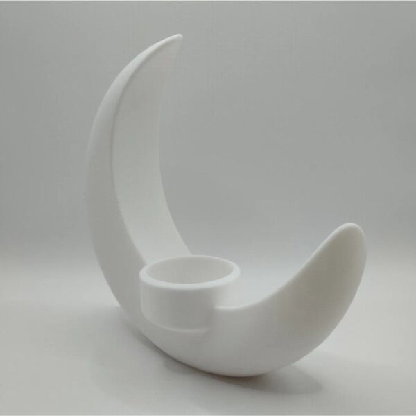 Designer Crescent Moon Vase – Sculptural Decorative Object for Modern Interiors - Image 3