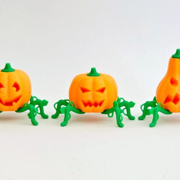 Tiny Crawling Pumpkins – Articulated Halloween Miniatures for 3D Printing - Image 3