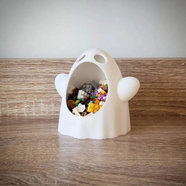 Halloween Ghost Candy Bowl – 3D Printable Trick-or-Treat Holder - Image 3