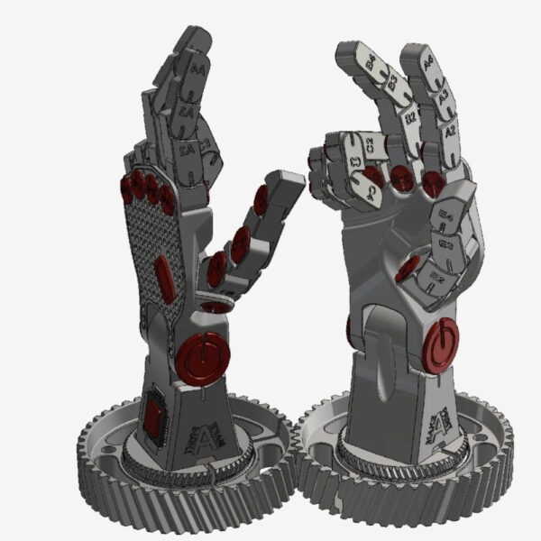 Poseable Robot Hand (Right Hand) (PLA) – Articulated 3D Printable Model - Image 3