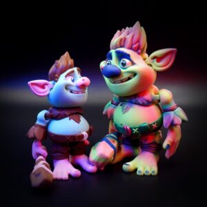 Flexi Factory Troll – Articulated Print-in-Place STL | 3D Printable Troll Model | Flexible & Fun