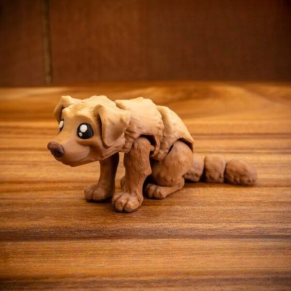 MMMini Dog v01 – Articulated Mini Dog Toy | Print-in-Place STL | 3D Printable Flexible Dog Model - Image 3