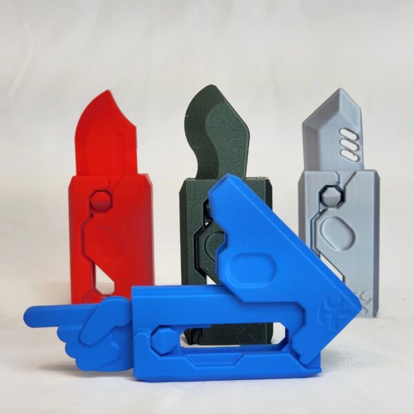 Print-In-Place Gravity Knife V1 – Fully Functional, No Assembly 3D Printed Knife