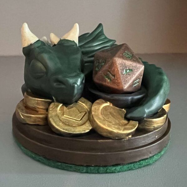 Baby Dragon Dice Guardian – 3D Printed Dice Protector and Decorative Figure - Image 3