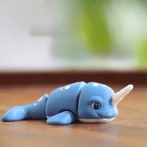 Noddin' Narwhal – Articulated Print-in-Place STL