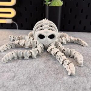 Articulated Skeleton Octopus – Print-in-Place STL Model for 3D Printing