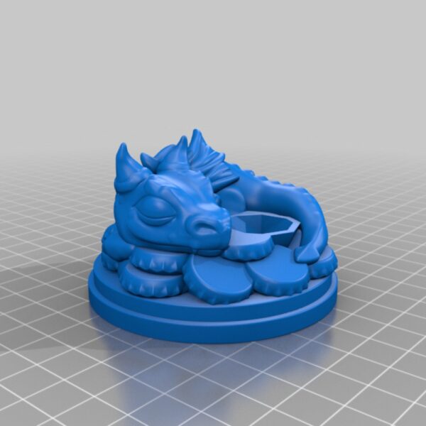 Baby Dragon Dice Guardian – 3D Printed Dice Protector and Decorative Figure - Image 4