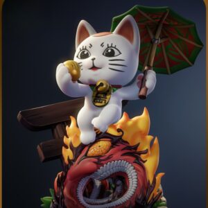 Chibi Turbo Granny Cat – 3D Printable Adorable Figure for Cat Lovers