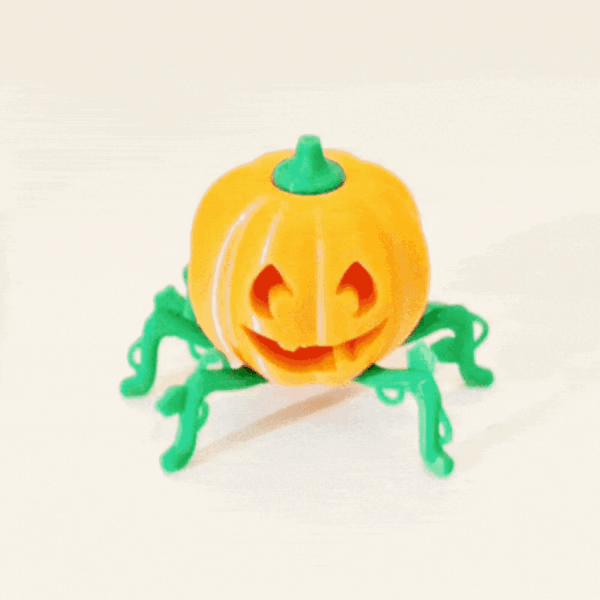 Tiny Crawling Pumpkins – Articulated Halloween Miniatures for 3D Printing - Image 2