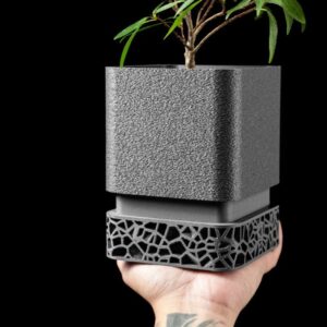 Vori Square Planter – Modern, Minimalist 3D Printable Plant Pot for Your Home