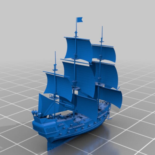 The Black Pearl Printable Model – 3D Printable Pirate Ship from Pirates of the Caribbean - Image 8