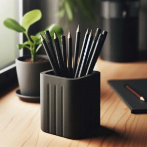 Modern Square Design Pencil Holder – Sleek & Minimalist Desk Organizer