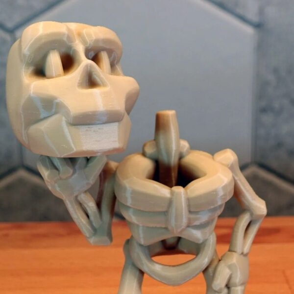 Mini Skeleton – Sculptember Model #8 | Removable‑Head 3D‑Printable Figurine - Image 2