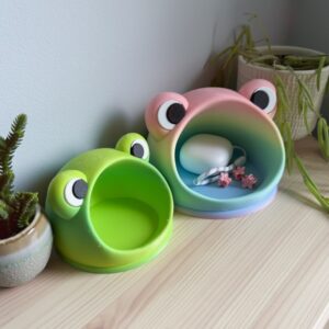 Frog Organizer for Small Items – Cute Storage Box for Desk, Jewelry & Trinkets