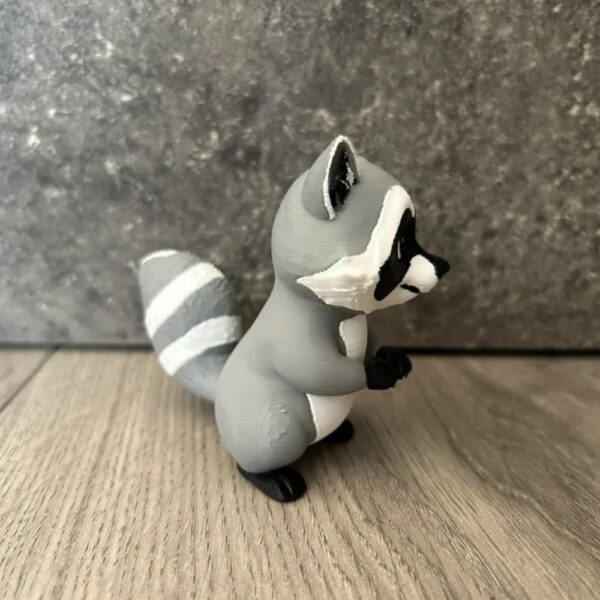 Happy Raccoon Plush/Figure – Cute AMS Collectible for Raccoon Lovers - Image 2