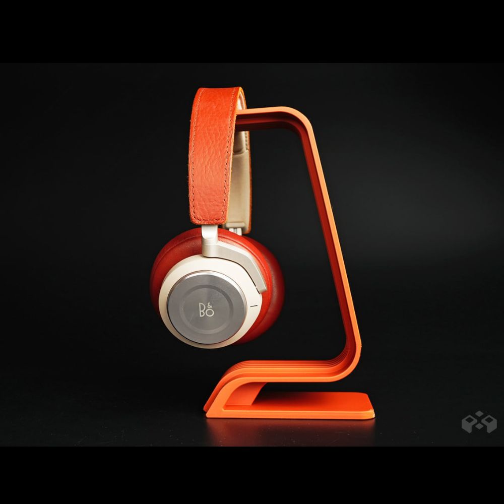 Sleek Desk Headphone Stand – Minimalist Aluminum, Wood & Leather Design - Image 2
