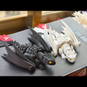 Toothless Flexi Toy – Night Fury Bendable Dragon Figure, 15 cm