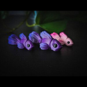 Cute Flexi Fish Articulated Fidget Toy – 3D-Printed Flexible Fish Figurine