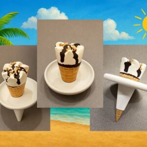 Drip-Free Ice Cream Cone Holder – 3D Printable for Kids & Adults (Mess-Free Dessert Accessory)