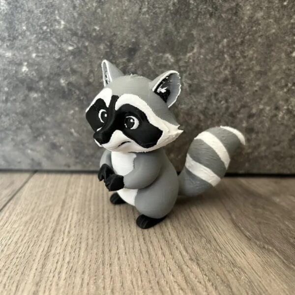 Happy Raccoon Plush/Figure – Cute AMS Collectible for Raccoon Lovers - Image 3