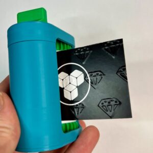 Diamond-Pattern Embossing Tool Rollers – Card Debossing Wheels for Handmade Business Cards (Metal Craft Press)