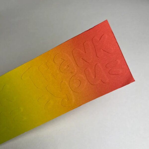 "Thank You" Pattern Embossing Roller – Professional Debossing Tool for Elegant Business Cards & Stationery - Image 3