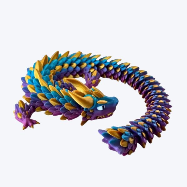 Zephyros Flexi Dragon 3D Model – Articulated Fantasy Dragon STL for Printing (FDM/Resin) - Image 3