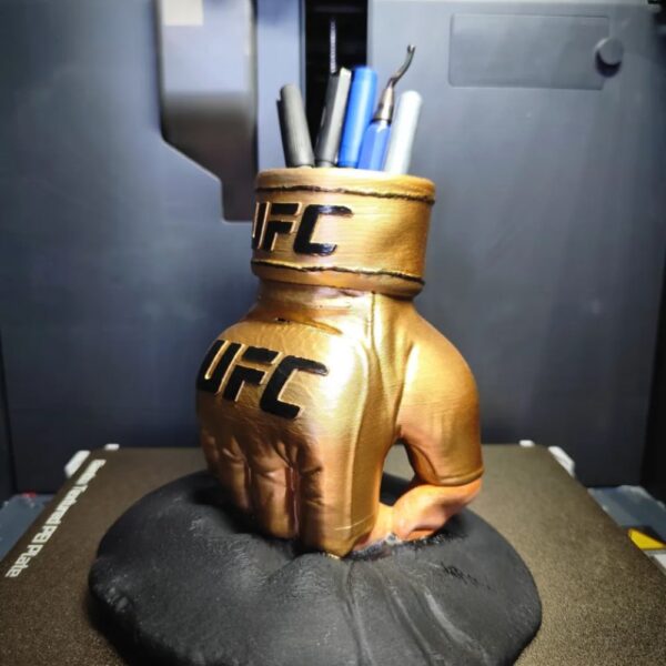 UFC Glove Desk Organizer STL – 3D Printable MMA-Themed Office Accessory (Pen Holder & Phone Stand) - Image 3