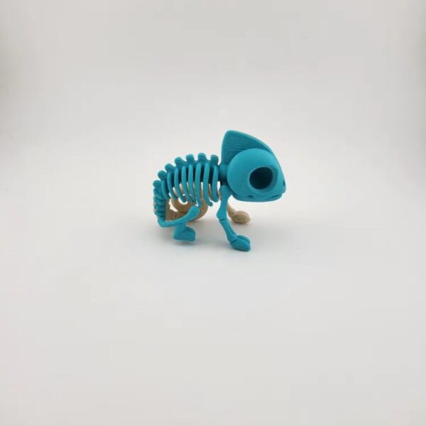 Chameleon Exoskeleton STL – 3D Printable Semi-Skeleton Model (Biomechanical Reptile Sculpture) - Image 3