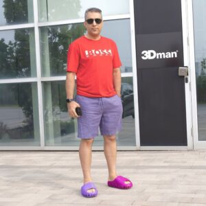 3D-Printed Men’s Sandals – Stylish Rigid TPU Slide Design